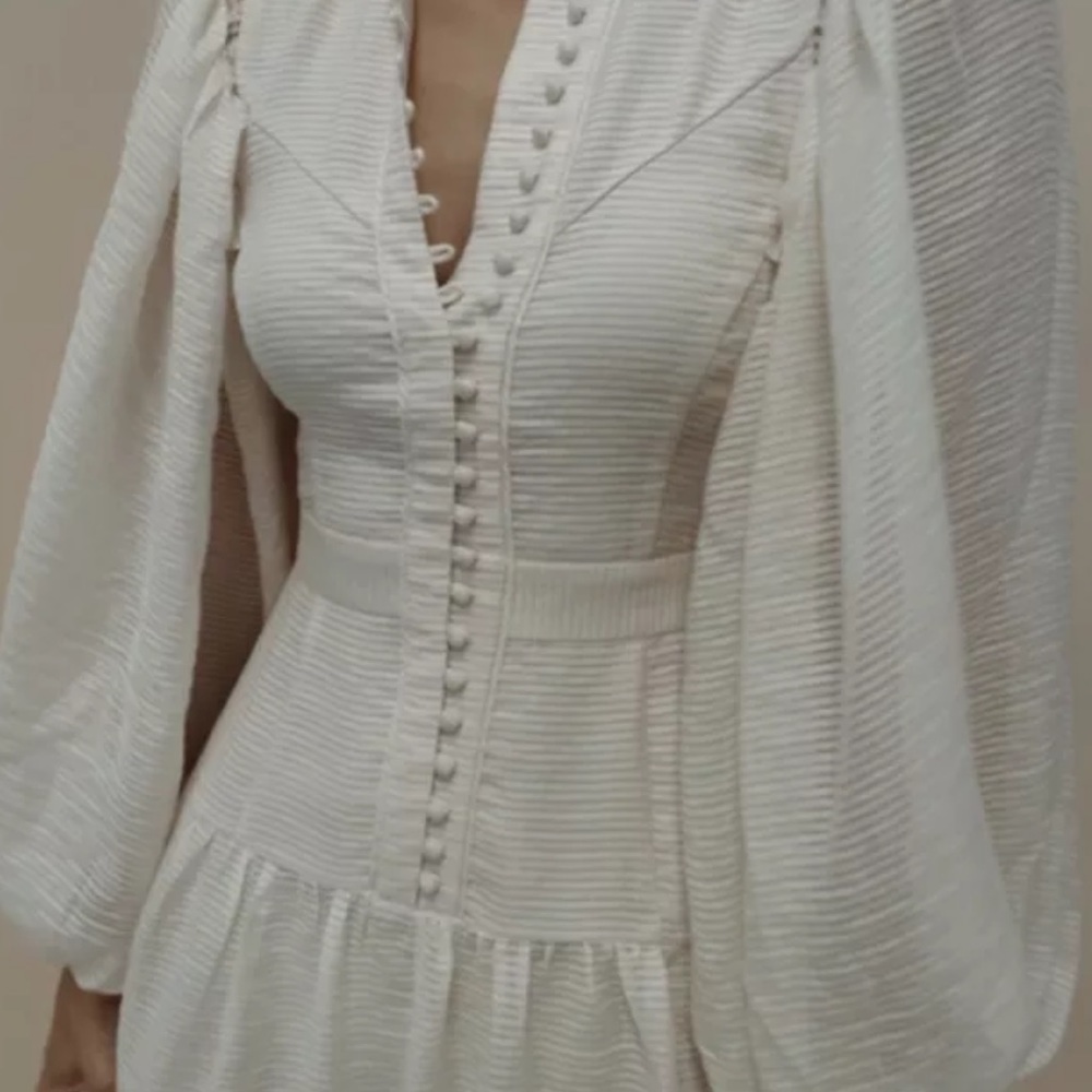 NEW Shona Joy Charlotte High Neck MIDI dress - Picture 4 of 7
